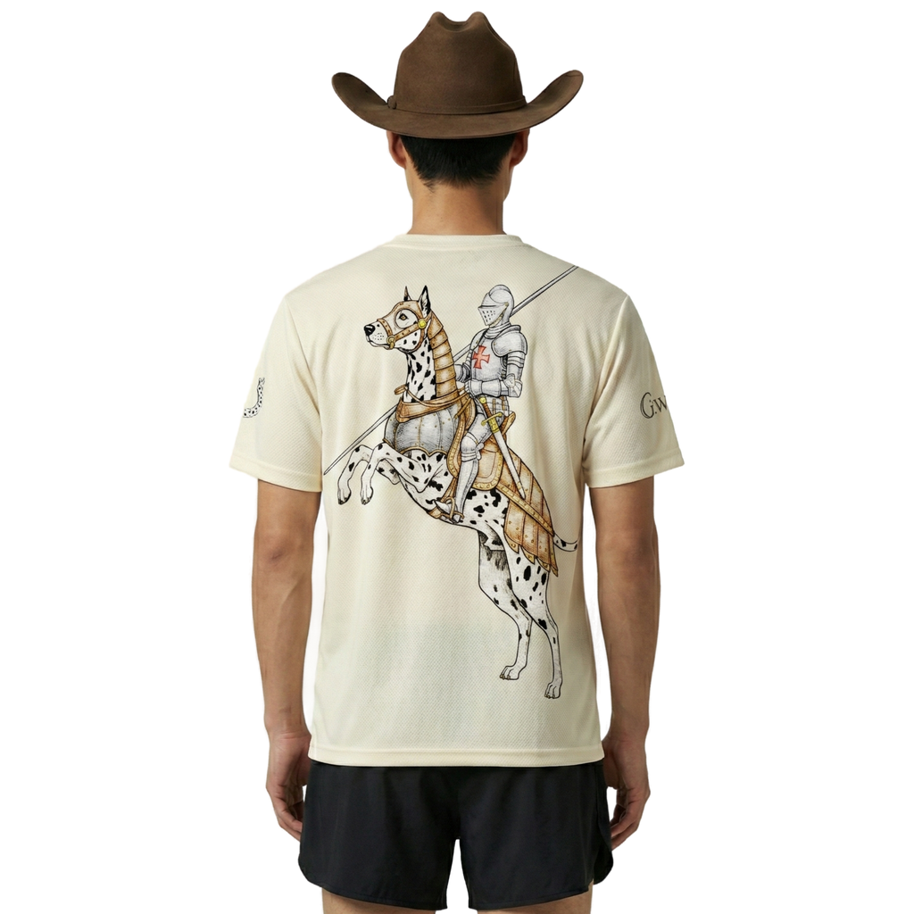 The Charging Dalmatian Knight Performance Tee