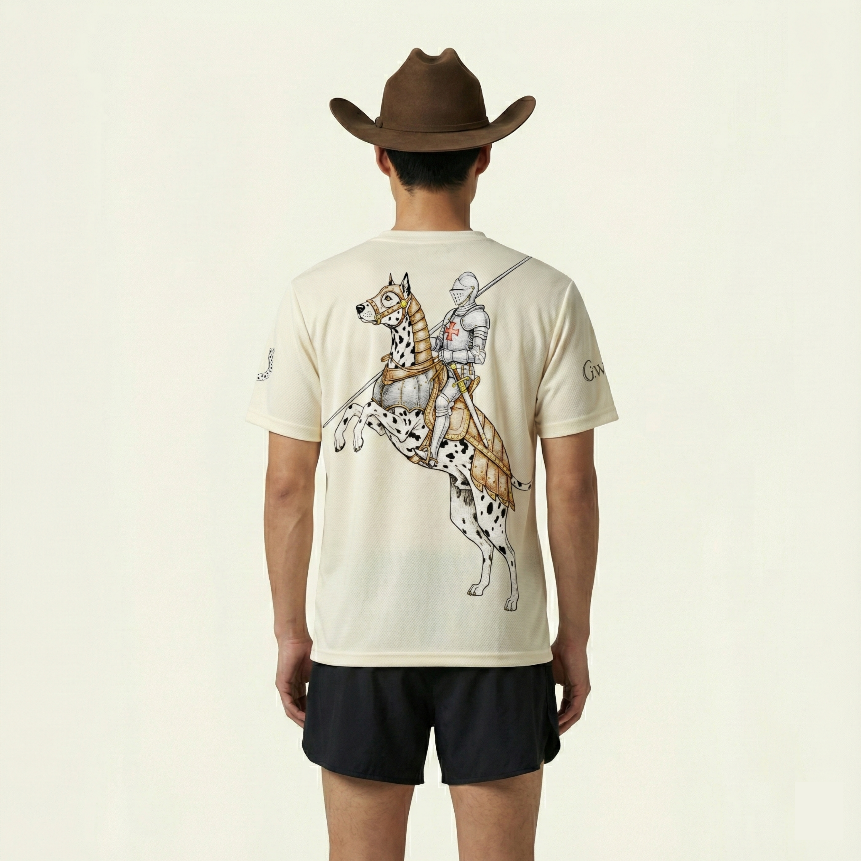 The Charging Dalmatian Knight Performance Tee